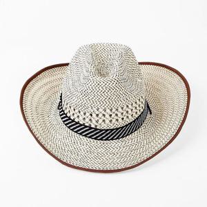카우보이 페도라 모자 패션 밀짚모자 왕골