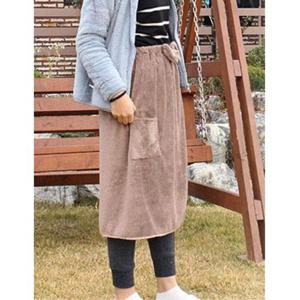 브라운 치마담요 수면치마 리본 무릎담요 항공담요