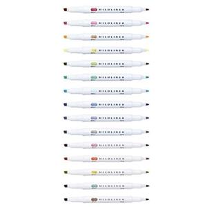 마일드라이너MildLiner 형광펜  낱개   zebra 파스텔색상