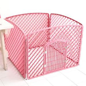 애견펜스 핑크 철장 안전문 강아지 울타리펜스 철장