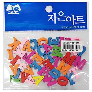 비즈공예 나무 비즈 알파벳 2봉 재료 팔찌 만들기