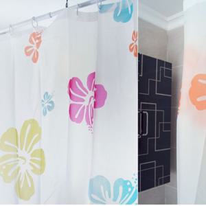 샤워커텐 커튼 플라워2 욕실 커튼 화장실 샤워커텐