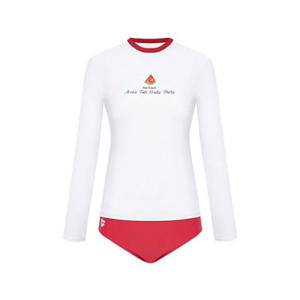 [아레나] (A5BL1PS01_RED) 여성 팝핑 프룻 슬림핏 래쉬가드 세트