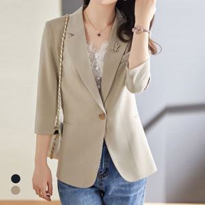 [클라셰]클라셰 테일러드7부캐주얼자켓+브로치SET_B5S0579