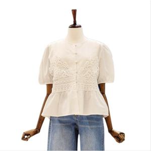 [나인스텝]레이스 뷔스티에 블라우스 N25NS5214