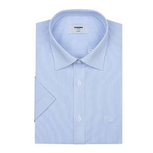 [레노마(셔츠)][롯데 청량리점] 플레인 스트레치 핀스트라이프 반소매슬림핏셔츠 RZUSG0051BU