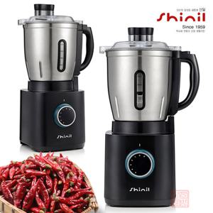 신일 업소용 4.5L 대용량 초고속 스텐 믹서기 6단 다이얼식 버튼 강력모터 다지기 분쇄기 가정용 식당