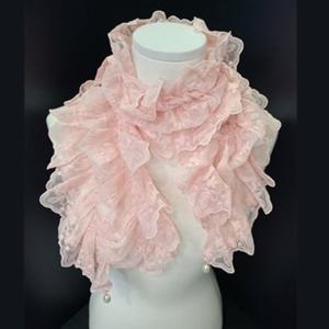 [애슬릿] 여성 플라워 봄 가을 진주 레이스 스카프