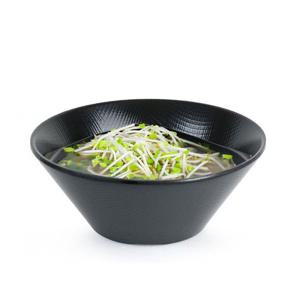 멜라민 바이오 블랙체크 업소용 국그릇 면기 8호 대접 국물 우동 국수 식당