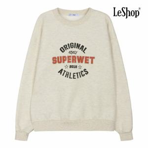 캐주얼 기모 맨투맨 프린팅 티셔츠