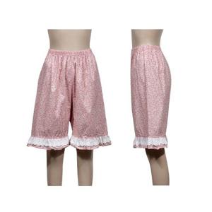 오가닉레이스 꽃패턴 여성 5부 파자마 홈웨어 바지