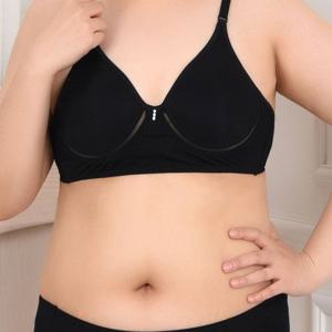 무봉제라인 몰드타입 노와이어 B컵 메쉬브라 빅사이즈