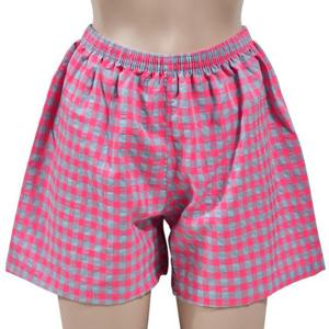 (슬레진저)체크 밴딩 여성 3부 파자마 팬츠