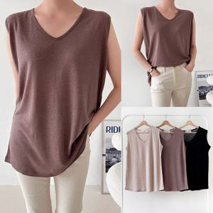 나야홍 / 위쉬몰 LD 플레인브이넥오버핏나시(V186H509) 빅사이