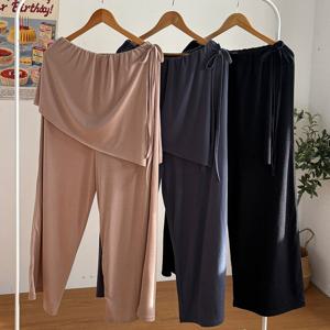 나야홍 / 빅사이즈바지 V194L509 발레코어밴딩스커트팬츠 RA