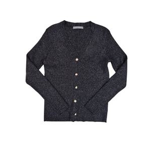 [르니앤맥코이(여성)]반짝이 브이넥 페이크 단추 니트티(MM11KN400FJY)