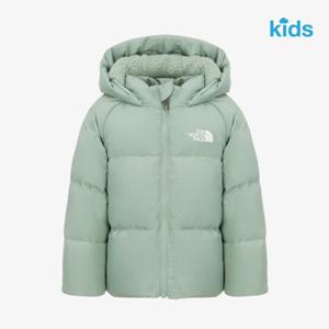 노스페이스 키즈 NJ1DR73U 카키 베이비 노스 다운 플리스 언라인드 자켓 곰돌이패딩