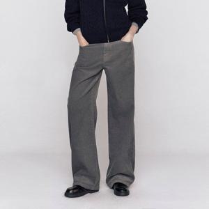 [지오다노]우먼 여자 05415914 비조 루즈핏 골덴바지 와이드 면 로우라이즈 팬츠 415914