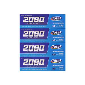 [메디안]애경 2080 시그니쳐 토탈 블루치약 125g 4입