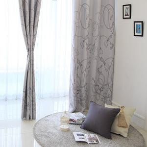 [본앤하우] 태슬 포인트 암막 커튼 세트