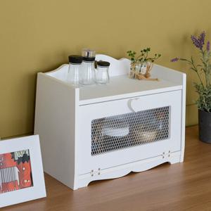 밀키 철망수납장 소품보관함 화장품정리함 주방수납장 MD006