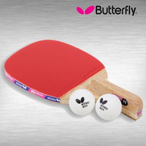 버터플라이 탁구라켓 펜홀더 NAKAMA P-4 나카마 탁구채 공 단면 핸드