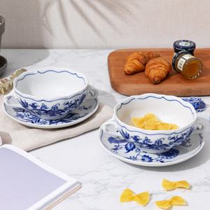 체스키포슬란 쯔비벨무스터 죽기잔 2인세트 CB231