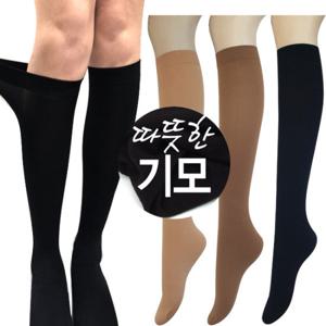 흘러내리지 않는 무압박 실리콘 반스타킹 기모스타킹