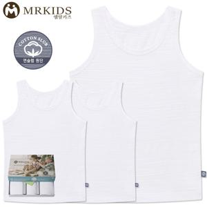 MR키즈 위키드 슬럽 남런닝 3매입 아동런닝 아동속옷