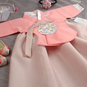 [럭셔리한복]361.민당의살구황(여)_아동한복,돌한복,여아한복