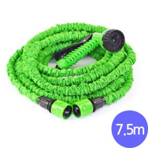 다용도 매직 호스 7.5미터 세차 물청소 야외 스프링 물 뿌리개