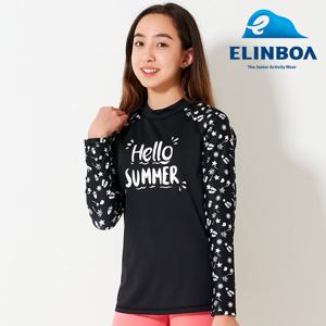 [엘인보아] 주니어 래쉬가드 티셔츠_비치블랙
