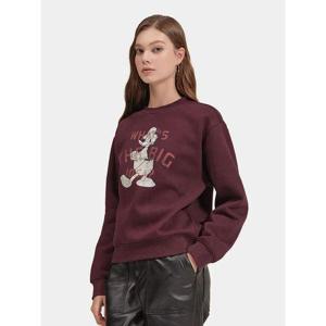 [디즈니골프]여성 캐릭터 기모 맨투맨 스?셔츠 HL4LTS091