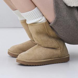 [엘칸토] 정상가129,000원 여성 스웨이드 퍼 부츠 2cm LCWA14I34V