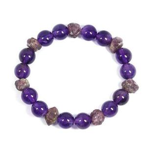 [힐링젬]원석팔찌 천연석 자수정 루비 탄생석팔찌 R-572