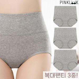 [핑크룩]뱃살 복부 순면 복대팬티 똥배팬티3종/그레이
