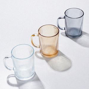 인블룸 홈카페 플리츠 유리컵 350ml 3color