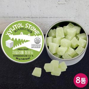 구강유산균함유 자일리톨 캔디 청포도 60g x8개