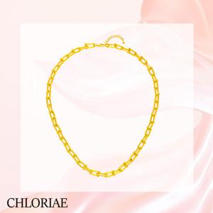 [클로리에] 925 실버 더블 링크 목걸이 [Y]