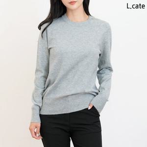 엘케이트 여자 니트 LDZ774 여성 무지 라운드넥 티셔츠