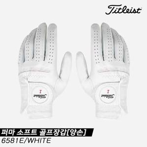 [타이틀리스트]타이틀리스트2025 퍼마 소프트 골프장갑[6581E][화이트][양손][여성용]