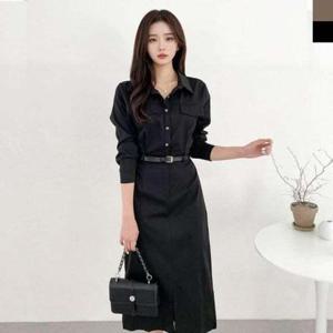 [모노무드]모노무드 xmfl-2 여성 여름 원피스 하객룩숙롱 포함 벨트 클래식