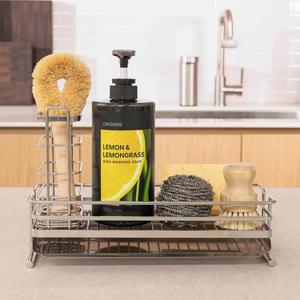 [비밀특가] 오리지니크 스텐 압연 싱크캐디 수세미 컵 건조대 주방 거치대