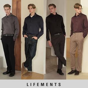 [라이프먼츠] 25FW 라이프먼츠 남자 이지오픈 텐션 업 셔츠 4종