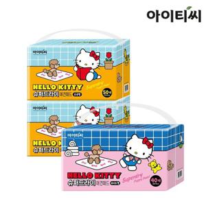 헬로키티 슈퍼드라이 애견패드 표준형X2팩+와이드형X1팩
