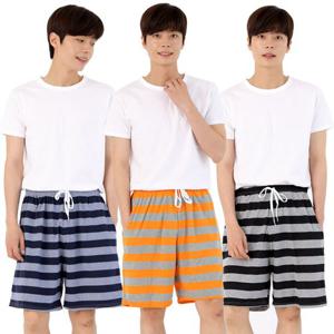 스트라이프 5부 2종세트 반바지 이지웨어 홈웨어