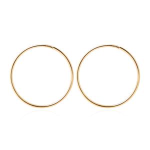 [메리그린] 14K 골드 베이직 링 귀걸이 18mm G820