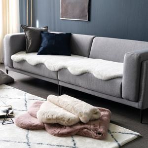 래빗 밍크퍼 양털러그 소파패드 60x230cm 4인용