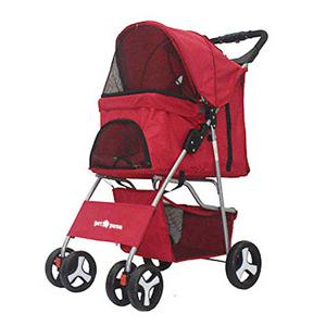 펫파마 4륜애견유모차(레드)