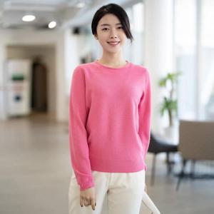 엄마옷 라운드 긴팔 니트 티셔츠 TS515440 중년여성의류/60대/70대/마담/빅사이즈/할머니옷
